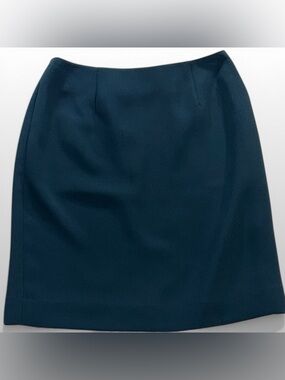 Petite Sophisticate Skirt Womens Petite Teal Pencil Career Office Lined Size 0